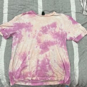 Pink tie dye t shirt